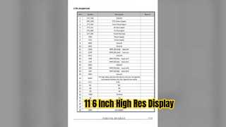 11 Μονάδα οθόνης IPS TFT 6 ιντσών 140x1920 Διεπαφή MIPI
