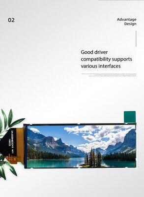 2.86 Inch 376(RGB)x960 Resolution ST7701S IPS TFT Color Display MIPI 1L Interface TFT Display Module 550nits Brightness