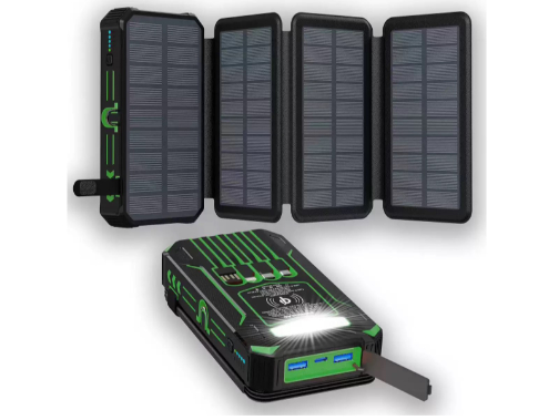 20.000mAh, γρήγορη φόρτιση 22.5W, αναδιπλούμενο ηλιακό πάνελ, φωτισμός LED, μαγνητική φόρτιση
