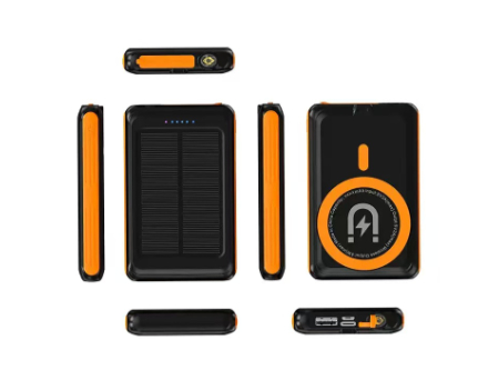 Μαγνητικό power bank 5000 mAh, ασύρματη γρήγορη φόρτιση 5W, ηλιακό power bank, μαγνητικό ασύρματο power bank χονδρική