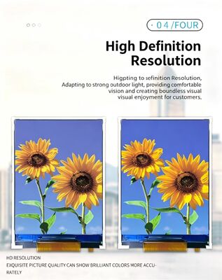 2.4 Inch TFT Color Display with240*320 Resolution and 8-bit RGB Interface Driving IC ST7789V  All angle 4LEDS Backlight