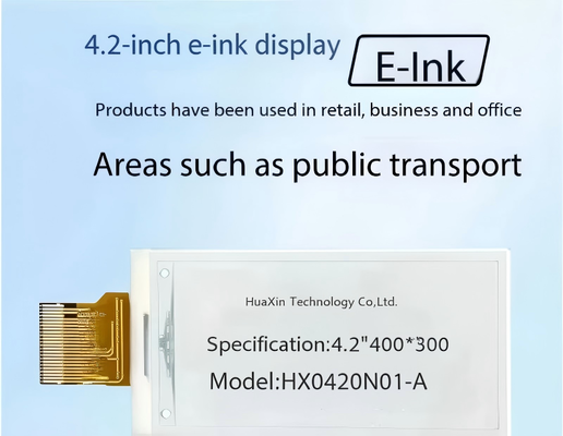 Οθόνη E-paper 4,2 ιντσών με ανάλυση 400x300 και γωνία θέασης 180°