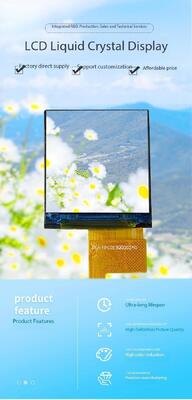 1.3 ίντσες υψηλή φωτεινότητα 800 νιτ IPS TFT οθόνη LCD με 128 ((RGB) x128 ανάλυση και MCU διεπαφή
