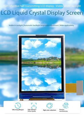 Οθόνη TFT 2,2 ιντσών Transflective με ανάλυση 240(RGB)x320 και διεπαφή MCU 16bit, ευανάγνωστη στον ήλιο TFT